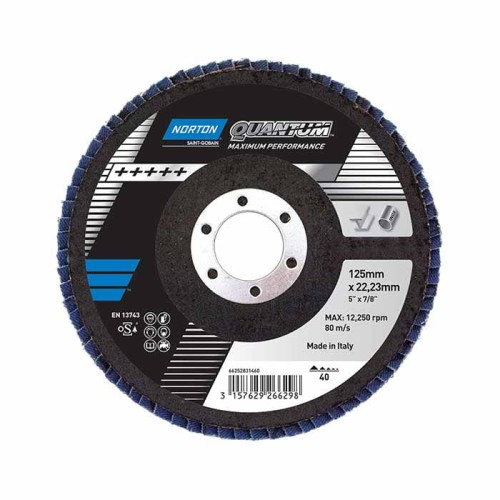 Ściernica lamel 125mm gr 40 Norton QUANTUM R996