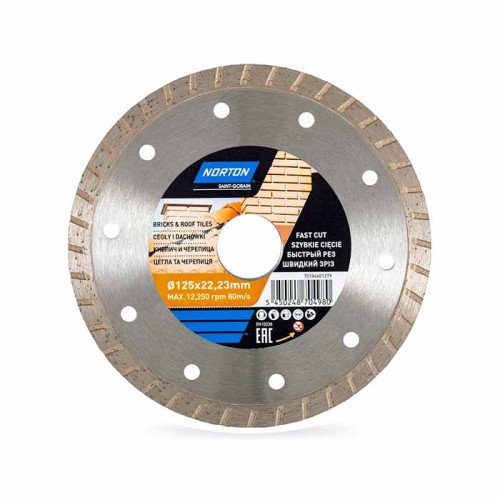 Tarcza diamentowa 125x22.2mm turbo Norton CEE