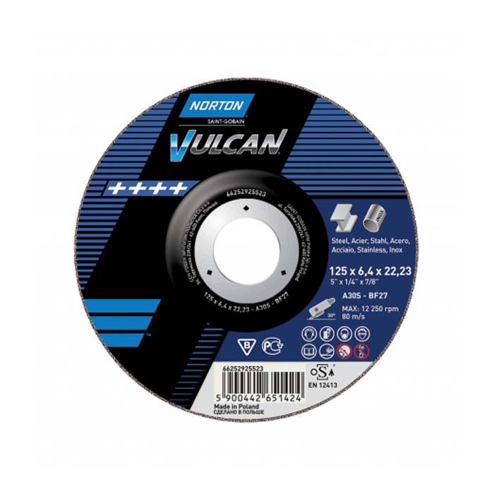 Tarcza do metalu 125x6.4mm Norton VULCAN