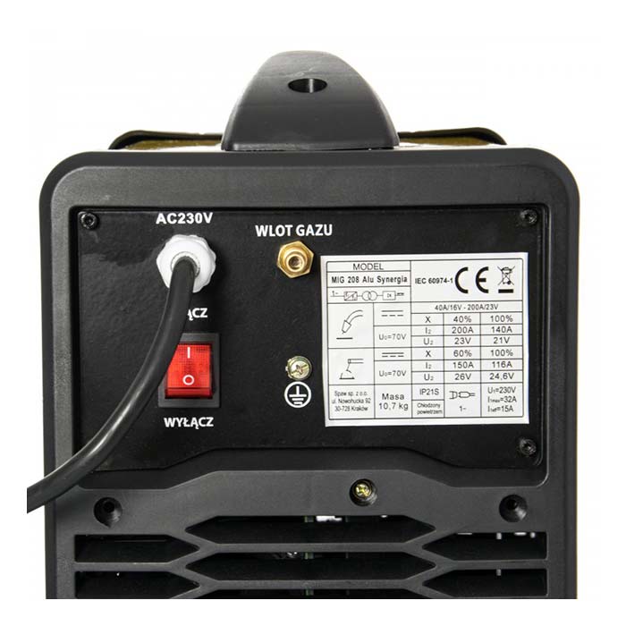 Spawarka inwertorowa MIG/MAG Magnum MIG 208 ALU SYNERGIA + MMA/TIG LIFT [230V]