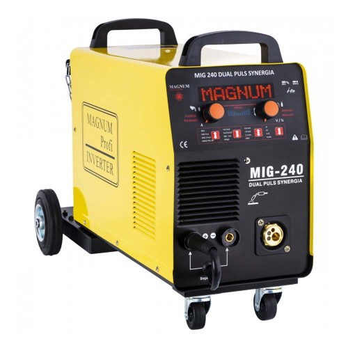 Spawarka inwertorowa MIG/MAG Magnum MIG 240 DUAL PULS SYNERGIA + MMA/TIG LIFT [230V]