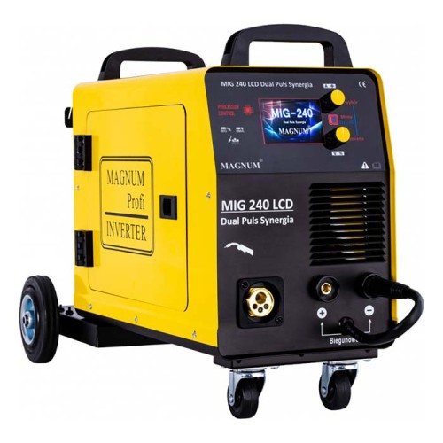 Spawarka inwertorowa MIG/MAG Magnum MIG 240 DUAL PULS SYNERGIA LCD + MMA/TIG LIFT [230V]