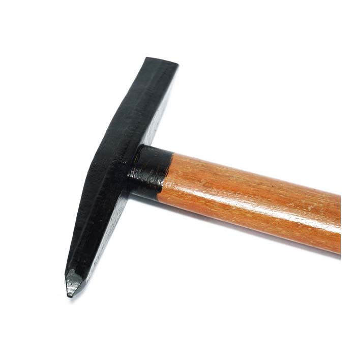 Młotek spawalniczy stalowy - rękojeść "drewniana"