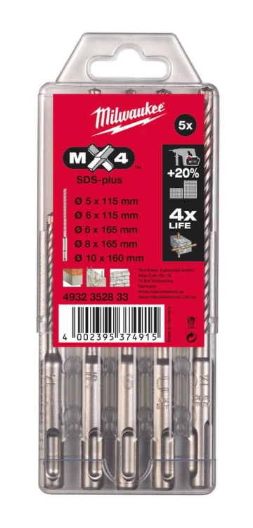 Zestaw narzędzi Milwaukee M18 PP8B-586P AKU 18V (2x 8.0 + 2x 5.5 + 2x 3.0 Ah) - 4933479538