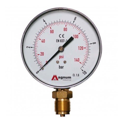 Manometr M100R 0-10 WS - gwint 1/2” kl. 2.5