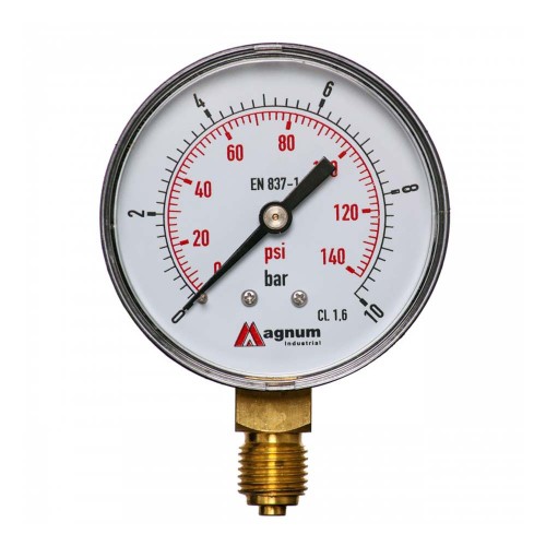 Manometr M63R 0-10 WS - gwint 1/4” kl. 2.5