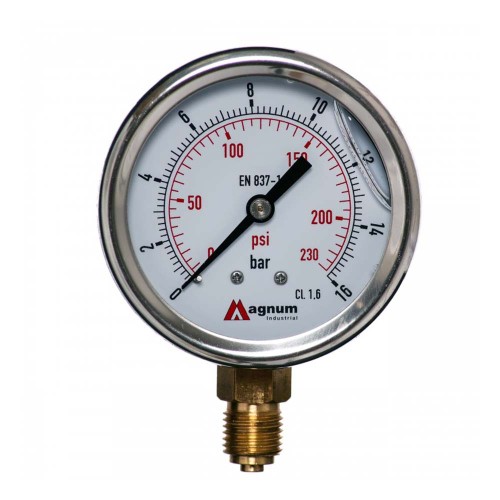 Manometr M63RG 0-16 WS – gwint 1/4” kl. 1.6