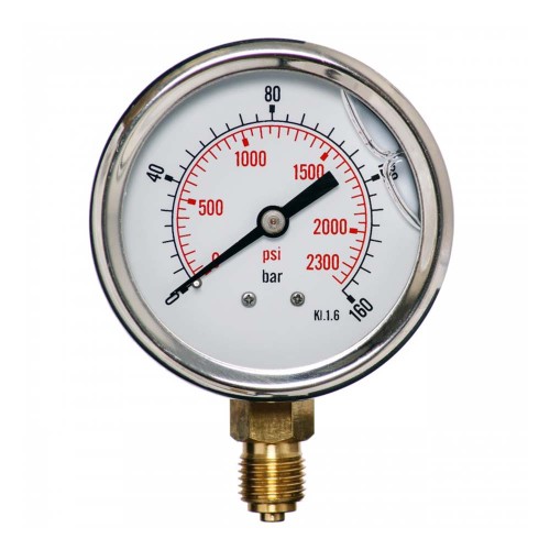 Manometr M63RG 0-160 WS – gwint 1/4” kl. 1.6