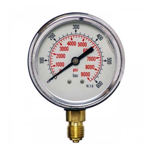 Manometr M63RG 0-600 WS – gwint 1/4” kl. 1.6