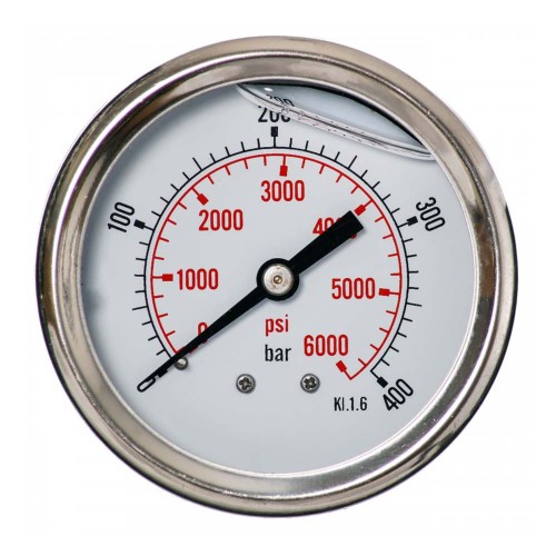 Manometr M63TG 0-400 WS – gwint 1/4” kl. 1.6