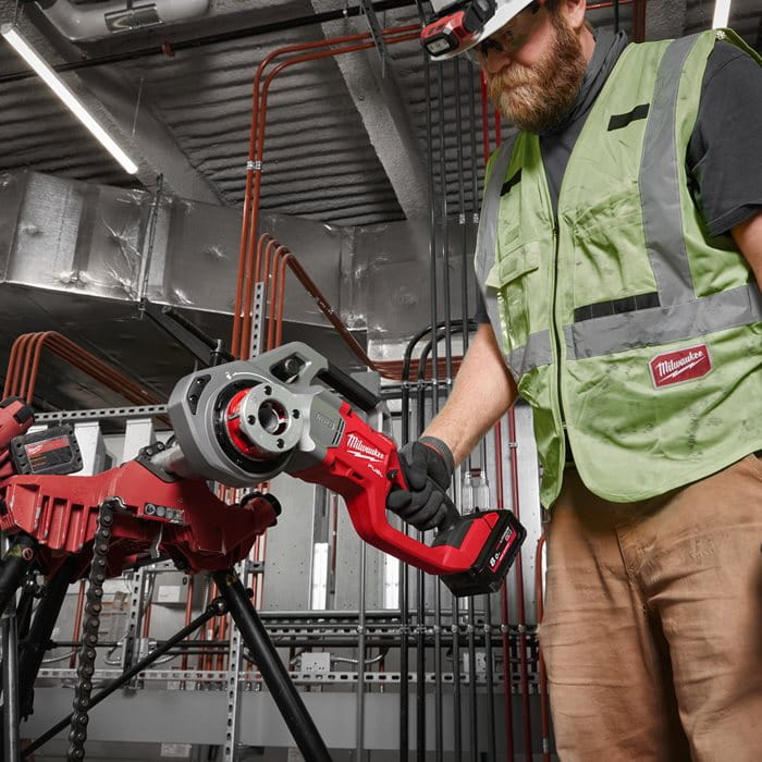 Gwintownica do rur 1 1/4˝ Z ONE-KEY™  Milwaukee M18 FPT114-802CA AKU 18V (2x  8.0 Ah) - 4933479421