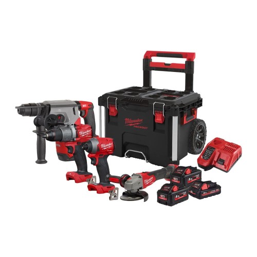Zestaw narzędzi Milwaukee M18 FPP4B2-553P AKU 18V (2x 5.5 + 3.0 Ah) - 4933479536