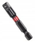 Adapter do nasadek 1/4" HEX x 1/4" SQUARE Milwaukee - 4932471826