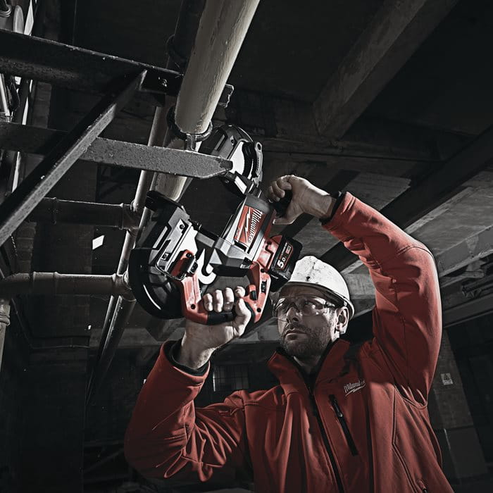 Pilarka taśmowa do cięcia wgłębnego Milwaukee M18 CBS125-502C AKU 18V (2x 5.0 Ah) - 4933448195