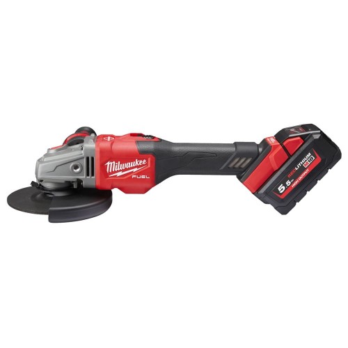 Szlifierka kątowa 125mm Milwaukee M18 FHSAG125XB-552X AKU 18V (2x 5.5 Ah) - 4933471079