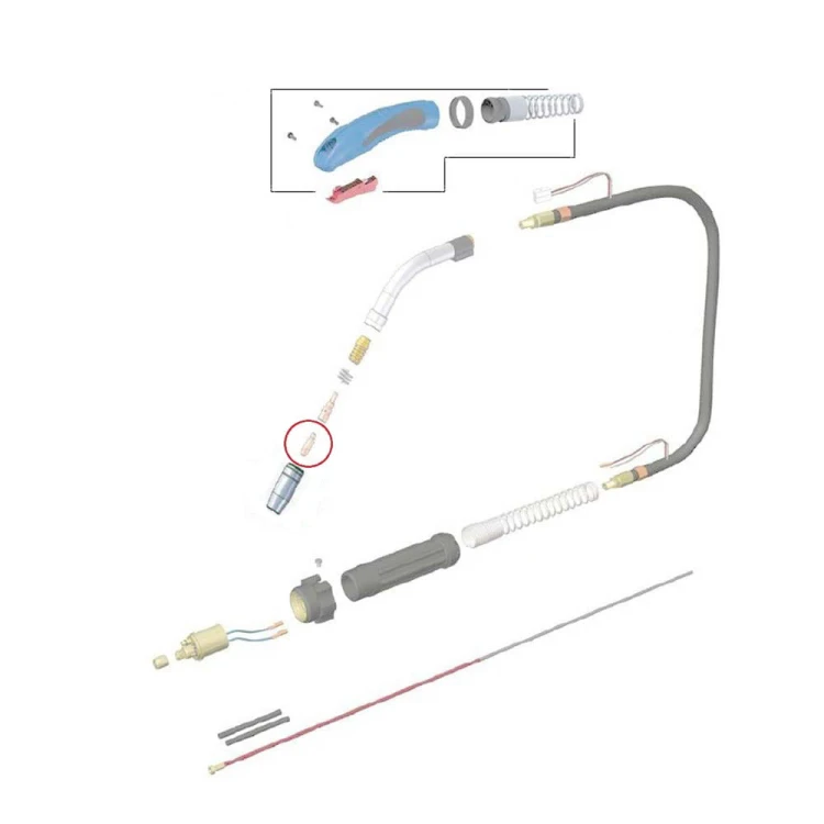 Końcówka prądowa M6x25x6 (MB15) 1.0 mm
