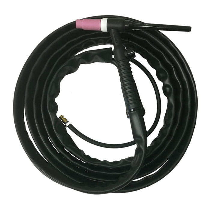 Uchwyt spawalniczy TIG 17V z zaworem (wtyk 10/25) - 4m