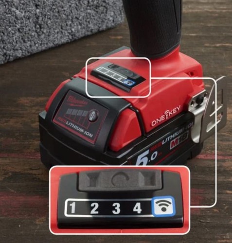 Klucz udarowy 1/2'' 1898Nm Milwaukee M18 ONEFHIWF12-0X AKU 18V (2x 5.0 Ah) - 4933459726