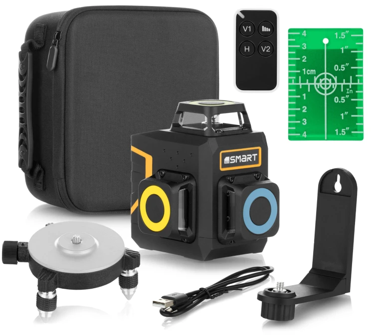 Laser krzyżowy płaszczyznowy Smart 3x360° COMPACT zielony (30m)