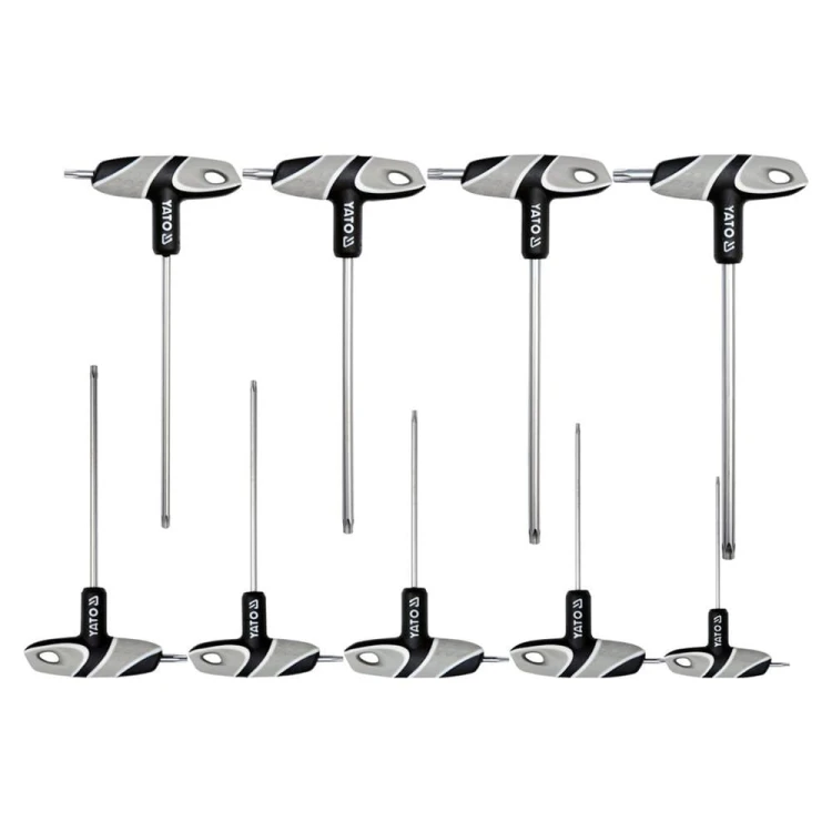 Zestaw kluczy trzpieniowych TORX z rękojeścią Yato YT-05615 / 9 elementów