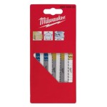 Zestaw brzeszczotów do wyrzynarki z uchwytem "T" Milwaukee / 5 elementów - 4932345825