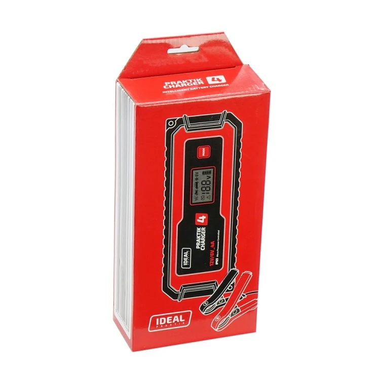 Prostownik do ładowania akumulatorów 6/12V Ideal Professional PRAKTIK CHARGER 4 LCD [230V]