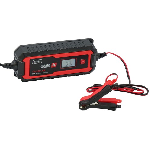 Prostownik do ładowania akumulatorów 6/12V Ideal Professional PRAKTIK CHARGER 4 LCD [230V]