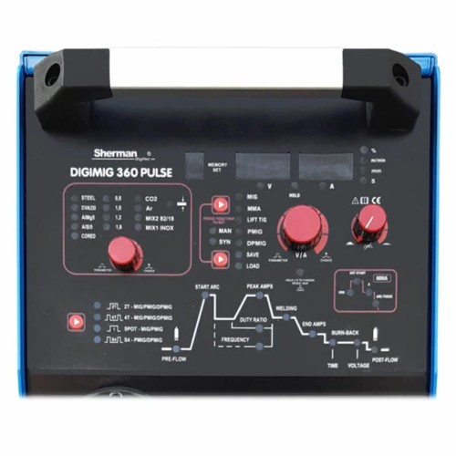 Spawarka inwertorowa MIG/MAG Sherman DIGIMIG 360 PULSE + MMA/TIG LIFT [400V]
