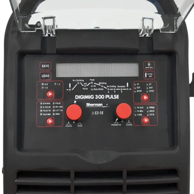 Spawarka inwertorowa MIG/MAG Sherman DIGIMIG 300 PULSE + MMA/TIG LIFT [400V]