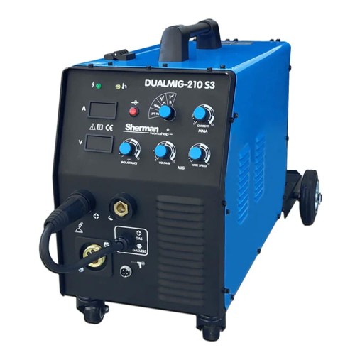 Spawarka inwertorowa MIG/MAG Sherman DUALMIG 210 S3 + MMA/TIG LIFT [230V]