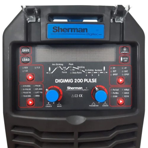 Spawarka inwertorowa MIG/MAG Sherman DIGIMIG 200 PULSE + MMA/TIG LIFT [230V]