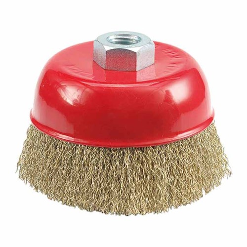 Szczotka doczołowa karbowana Vorel 75mm gwint M14 - 06970