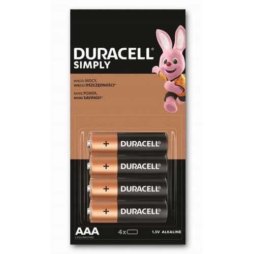 Bateria alkaliczna LR03 AAA Duracell Simply MN2400 - 1 szt.