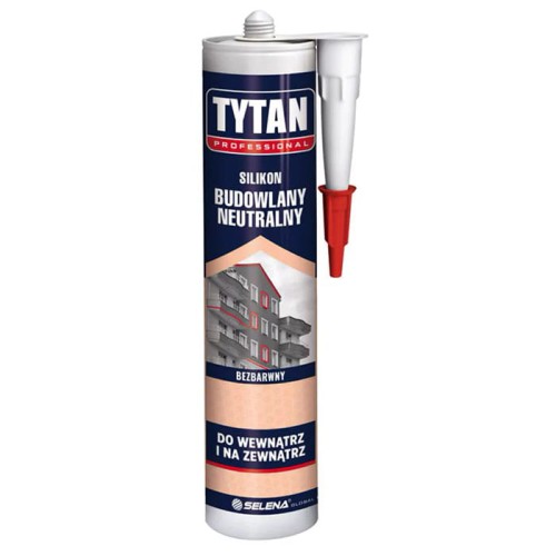 Silikon budowlany neutralny bezbarwny Tytan 280ml