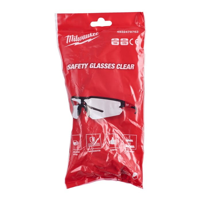 Okulary ochronne bezbarwne Milwaukee - 4932478763
