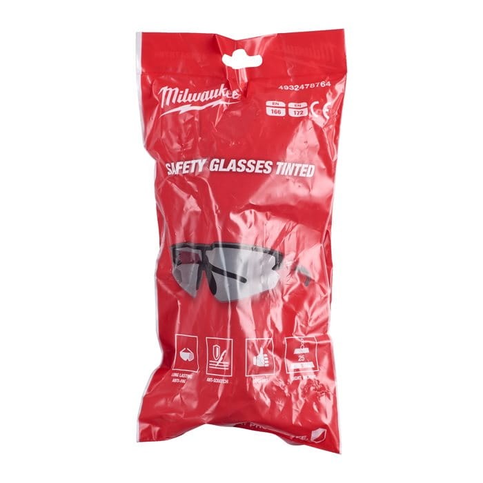 Okulary ochronne przyciemniane Milwaukee - 4932478764