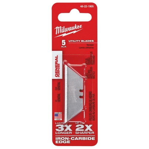 Zestaw ostrzy wymiennych trapezowych Milwaukee GP UTILITY BLADES / 5 elementów - 48221905