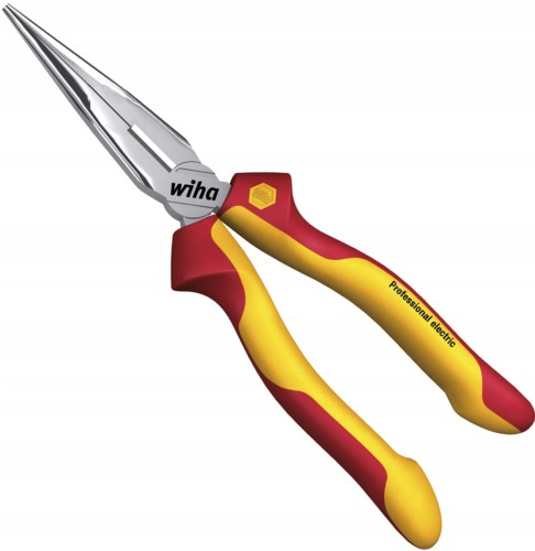 Szczypce półokrągłe Wiha  z ostrzem prostym /160mm - 27422