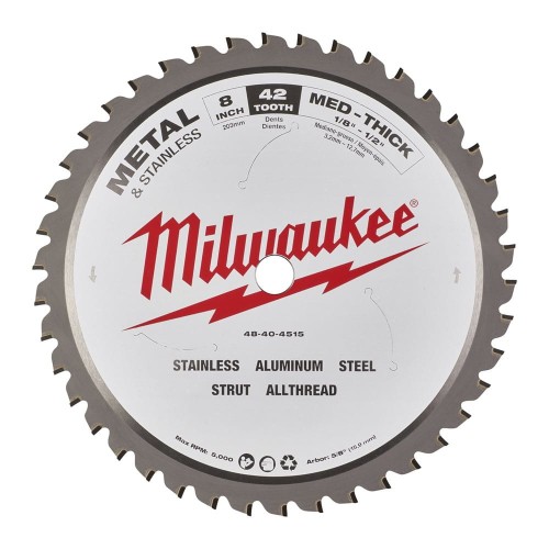 Piła tarczowa do metalu 203mm / 5/8" /  1.8mm Milwaukee 42Z - 48404515