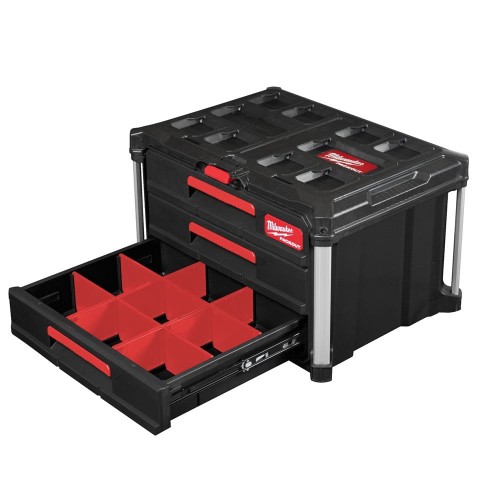 Skrzynia narzędziowa Milwaukee PACKOUT TOOL BOX z 3 szufladami - 4932472130