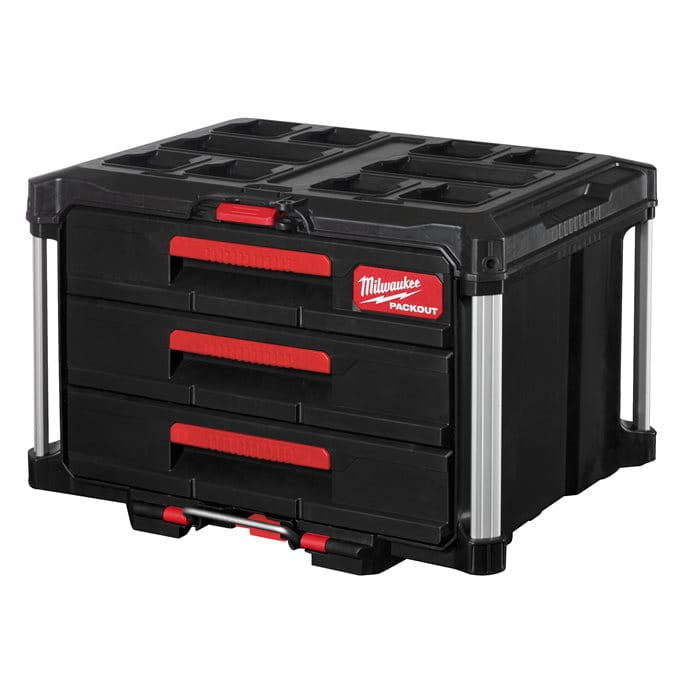 Skrzynia narzędziowa Milwaukee PACKOUT TOOL BOX z 3 szufladami - 4932472130