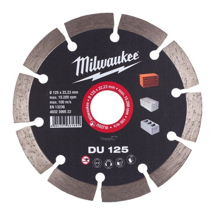 Tarcza diamentowa 125x22.2mm Milwaukee PROFESSIONAL DU - 4932399522