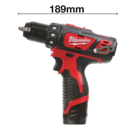Wiertarko-wkrętarka Milwaukee M12 BDD-202C AKU 12V (2x 2.0 Ah) - 4931441903