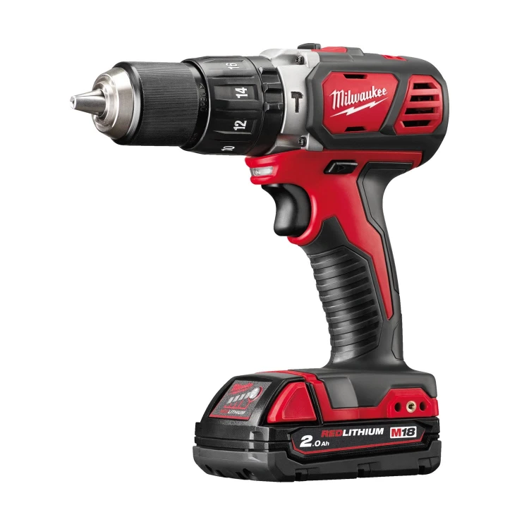 Wiertarko-wkrętarka udarowa Milwaukee M18 BPD-202C AKU 18V (2x 2.0 Ah) - 4933464264