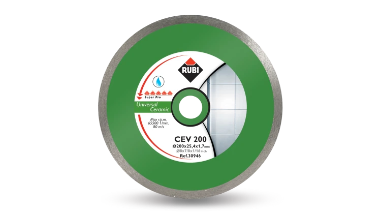 Tarcza diamentowa 200x25.4mm Rubi CEV SUPERPRO