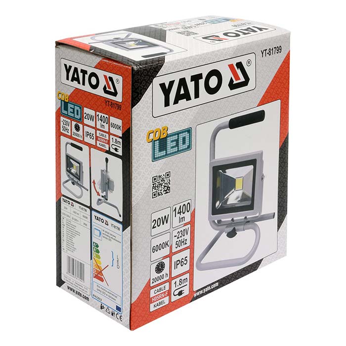 Lampa halogen LED 20W 1400lm Yato YT-81799 [230V]