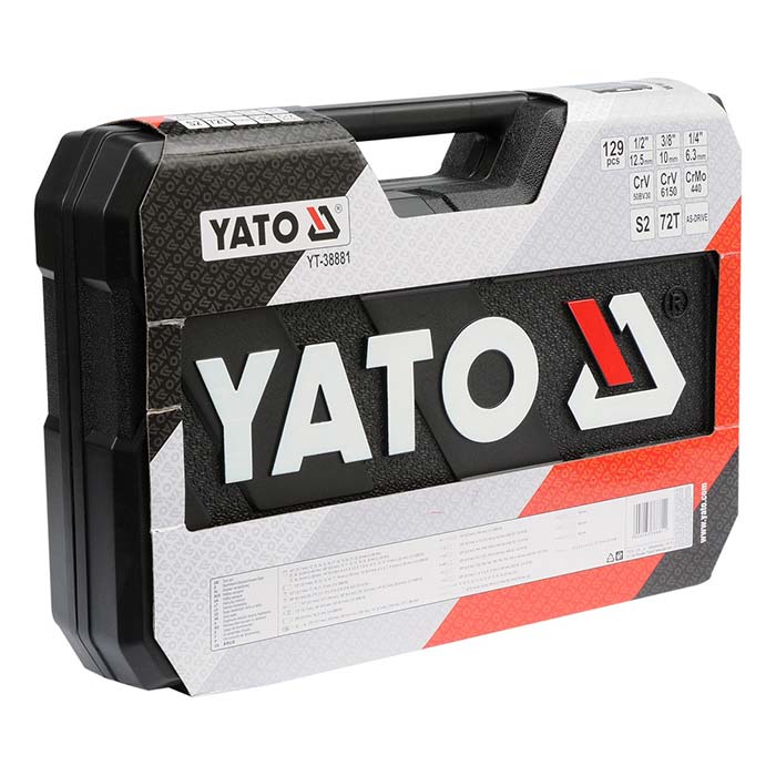 Narzędzia 1/4"-3/8"-1/2" 129 el Yato