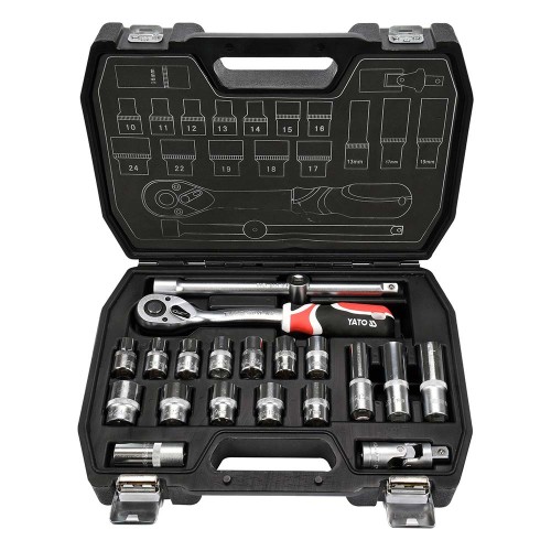 Nasadki 1/2" 10-24mm Yato YT-3869 / 20 elementów