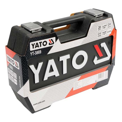 Nasadki 1/2" 10-24mm Yato YT-3869 / 20 elementów