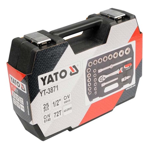 Nasadki 1/2" 10-24mm Yato YT-3869 / 20 elementów